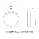 B33507/B33508 Impact Resistant Outdoor LED Wall Sconce