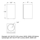 B33580/B33591 Narrow Beam Outdoor LED Wall Sconce