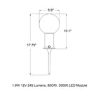 B55030 Outdoor LED Garden Lamp
