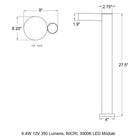 B77218/B77219 Garden Outdoor LED Bollard Light