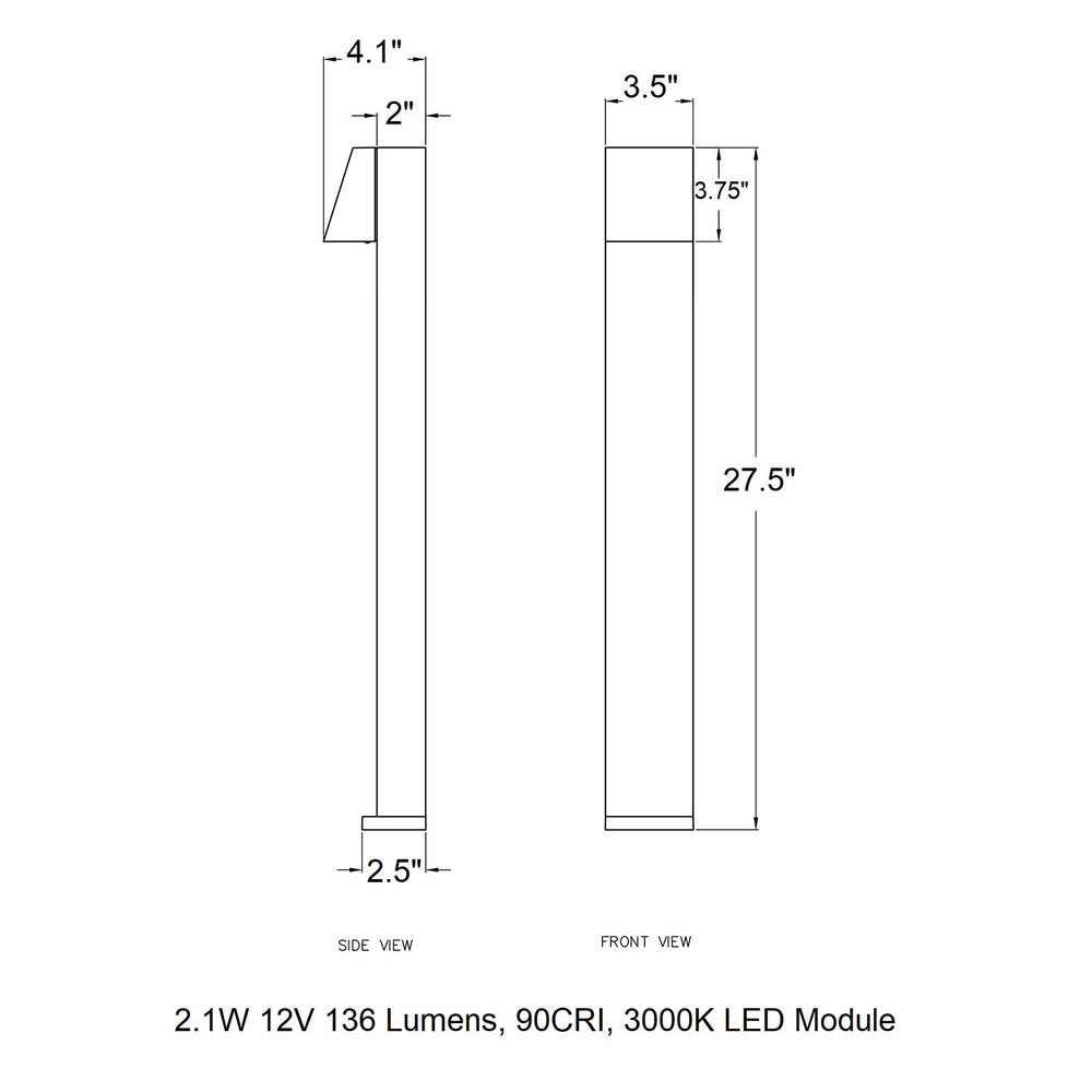 B77237/B77238 Garden Outdoor LED Bollard Light