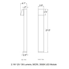 B77237/B77238 Garden Outdoor LED Bollard Light