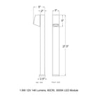 B77239/B77249 Garden Outdoor LED Bollard Light