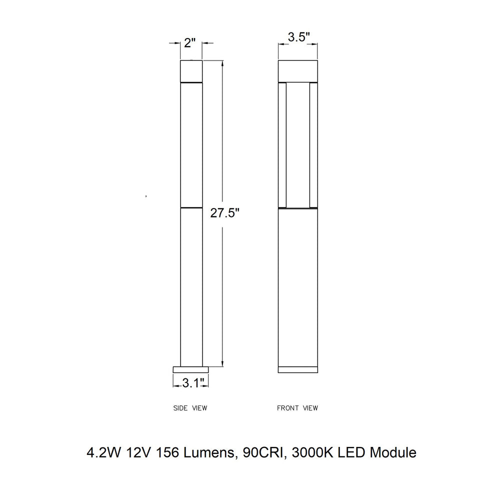 B77265/B77266 Garden Outdoor LED Bollard Light