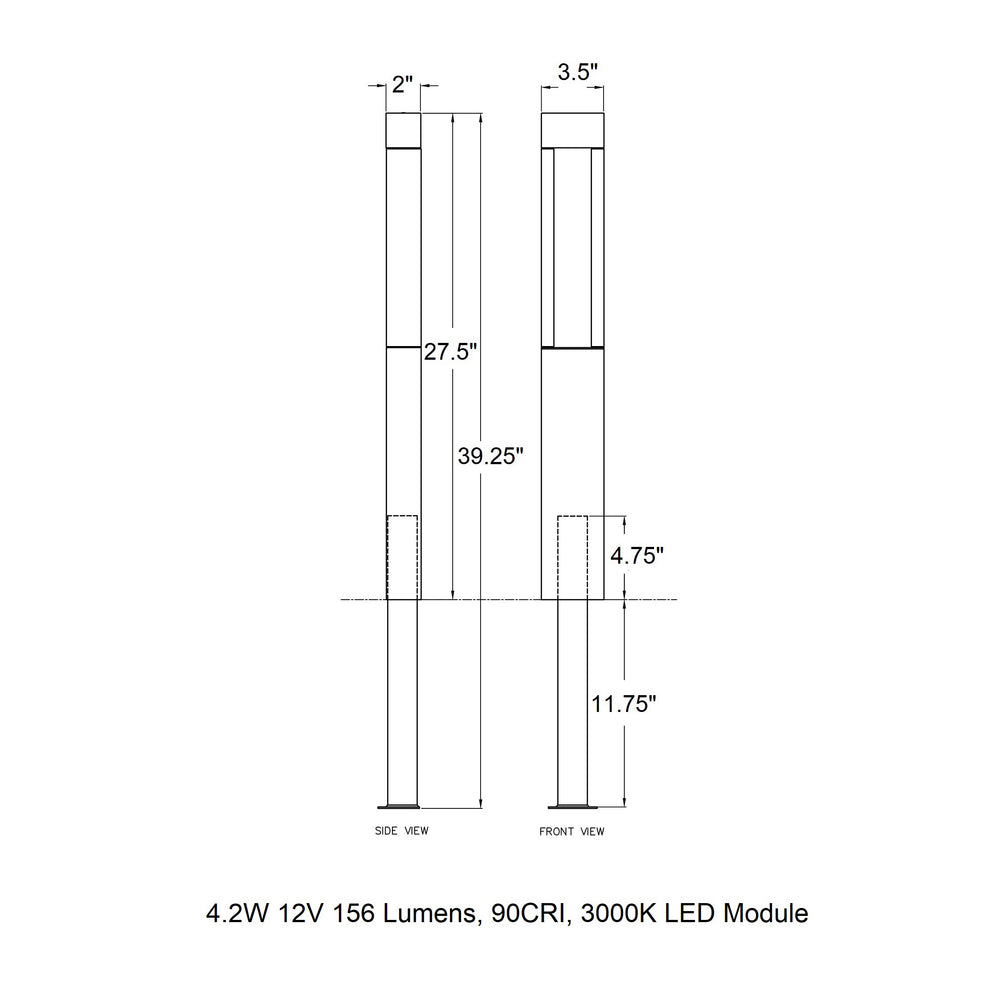 B77265/B77266 Garden Outdoor LED Bollard Light