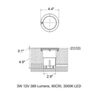 B84084/B84086 Outdoor LED Garden In-Grade Lamp