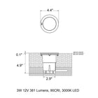 B84084/B84086 Outdoor LED Garden In-Grade Lamp