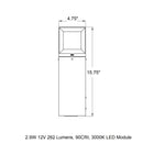 B84606/B84607 Garden Outdoor LED Bollard Light