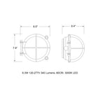 Cast Bronze Outdoor LED Wall Sconce