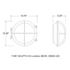 Cast Bronze Outdoor LED Wall Sconce