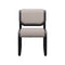 Tube Dining Chair  option Black / Grey Boucle Upholstered