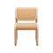 Tube Dining Chair  option Tan / Un-upholstered Wood