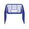 Hot Seat Lounge Chair  option Electric Blue