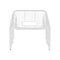 Hot Seat Lounge Chair  option White