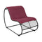 Loop Lounge Chair  option Burgundy Sunbrella