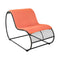 Loop Lounge Chair  option Melon Sunbrella