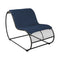 Loop Lounge Chair  option Navy Sunbrella