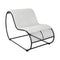 Loop Lounge Chair  option White Sunbrella