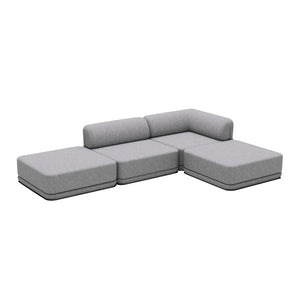The Cube Low Mix Ottoman Sectional