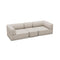 The Cube Sofa Slim Set  option Cream Boucle