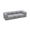 The Cube Sofa Slim Set  option Grey Chenille
