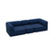 The Cube Sofa Slim Set  option Navy Blue Chenille