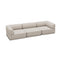 The Cube Three Seater Sofa  option Cream Boucle