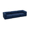The Cube Three Seater Sofa  option Navy Blue Chenille