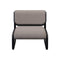 Tube Lounge Chair  option Black / Grey Boucle