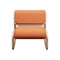 Tube Lounge Chair  option Tan / Vegan Leather