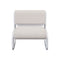 Tube Lounge Chair  option White / Cream Boucle