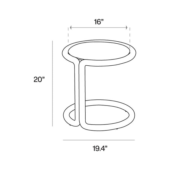 Tube Ceramic Side Table
