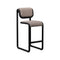 Tube Stool  option Black / Grey Boucle
