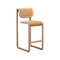 Tube Stool  option Tan / Wooden