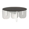 Wave Coffee Table  option Ceramic Stone Black