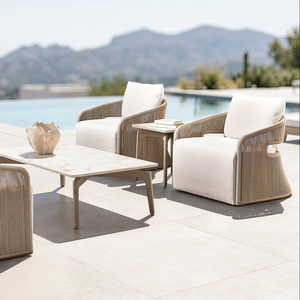Trellis Outdoor Swivel Chair
