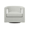 Alana Upholstered Swivel Lounge Chair  option 5555-000 Shield White/Cream