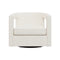 Alana Upholstered Swivel Lounge Chair  option 5558-000 Crypton Chenille White/Cream