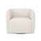 Aline Upholstered Swivel Lounge Chair  option 1429-002 Linen White/Cream