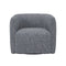 Aline Upholstered Swivel Lounge Chair  option 5533-011 Crypton Chenille Grey