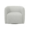 Aline Upholstered Swivel Lounge Chair  option 5555-000 Shield White/Cream