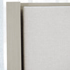 Axiom Upholstered Panel Bed with Wooden Footboard and Side Rails