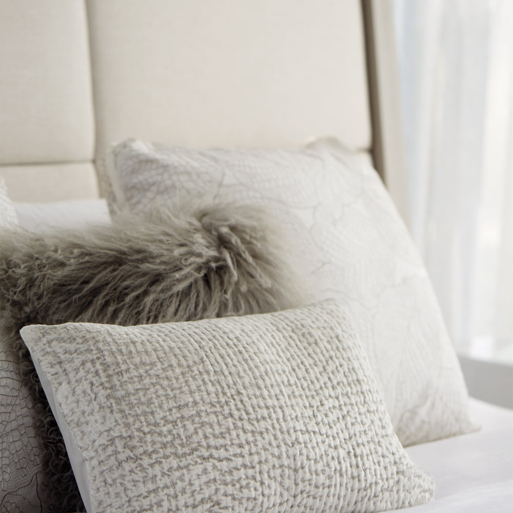 Axiom Upholstered Panel Bed with Wooden Footboard and Side Rails