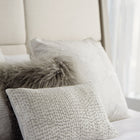 Axiom Upholstered Panel Bed with Wooden Footboard and Side Rails