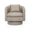 Camino Upholstered Swivel Lounge Chair  option 202-010 Plush Grey Leather