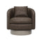 Camino Upholstered Swivel Lounge Chair  option 361-012 Plush Tan Leather