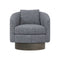 Camino Upholstered Swivel Lounge Chair  option 5533-011 Crypton Chenille Grey