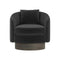 Camino Upholstered Swivel Lounge Chair  option 5534-011 Fortress Velvet Grey