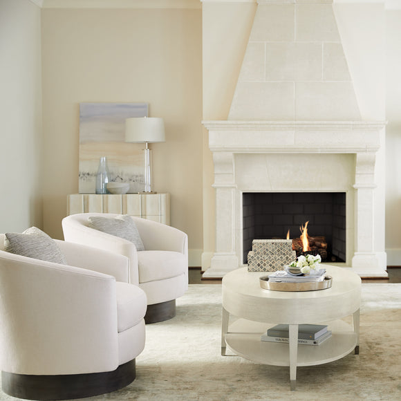 Camino Upholstered Swivel Lounge Chair