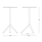 Outdoor Miura Round Foldable Bar Table